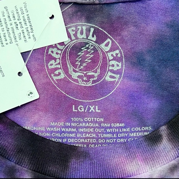 NWT Urban Outfitters Grateful Dead Space Bears Tie-Dye T-Shirt Dress - Picture 8 of 8